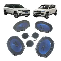 Kit Alto Falante Beats Original Jeep Compass 2017 a 2026